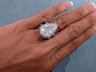 8.53 CTW PEAR SHAPE DIAMOND ENGAGEMENT RING D  I1