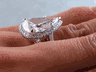 8.53 CTW PEAR SHAPE DIAMOND ENGAGEMENT RING D  I1