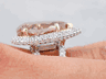 8.66 CTW PEAR SHAPE DIAMOND ENGAGEMENT RING CHOCOLATE SI2