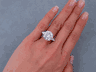 8.74 CTW ROUND BRILLIANT CUT DIAMOND ENGAGEMENT RING D SI3