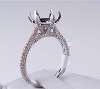 .80 CTW DIAMOND SEMI-SET ENGAGEMENT RING WHITE GOLD