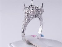 .80 CTW DIAMOND SEMI-SET ENGAGEMENT RING WHITE GOLD