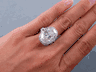 9.00 CTW OVAL CUT DIAMOND ENGAGEMENT RING G SI2