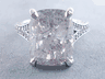 9.60 CTW CUSHION CUT DIAMOND ENGAGEMENT RING 