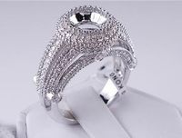 .96 CTW DIAMOND SEMI-SET ENGAGEMENT RING WHITE GOLD