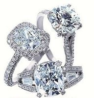 ALL SHAPES Solitaires With Accent Diamonds