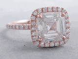 Asscher Cut Rings with Accent Diamonds