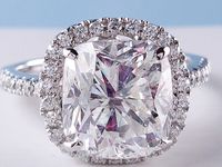 Cushion Cut Rings With Accent Diamonds