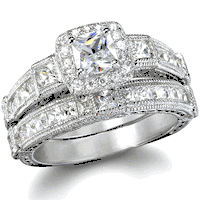 Diamond Wedding Ring & Engagement Ring Sets