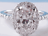 Oval Cut Rings With Accent Diamonds
