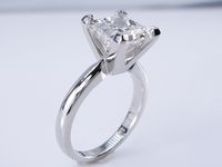 Princess Cut Solitaires
