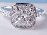 Radiant Cut Rings With Accent Diamonds