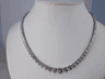 RIVIERA DIAMOND NECKLACE 21 CARATS TOTAL 14K WHITE GOLD