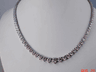 RIVIERA DIAMOND NECKLACE 21 CARATS TOTAL 14K WHITE GOLD