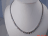 RIVIERA DIAMOND NECKLACE 21 CARATS TOTAL 14K WHITE GOLD