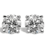 All Diamond Stud Earrings