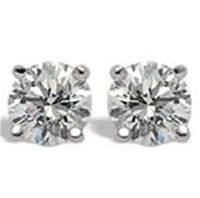 All Diamond Stud Earrings