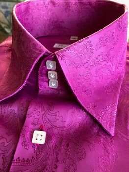 MorCouture Fuchsia Paisley 3XL(19 - 19.5)