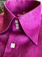 MorCouture Fuchsia Paisley 3XL(19 - 19.5)