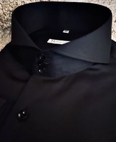 MorCouture Black Cutaway Collar Shirt XL(17- 17.5) MorCouture Black Cutaway Collar Shirt XL(17- 17.5)