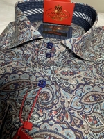 Axxess Carnival Paisley Spread Collar Shirt XL(17 - 17.5) Axxess Carnival Paisley Spread Collar Shirt XL(17 - 17.5)