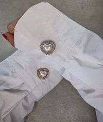 MorCouture Peral Heart Button Covers MorCouture Peral Heart Button Covers