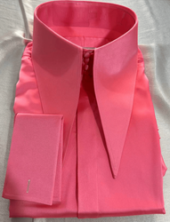 MorCouture Pink Couture High Collar Shirt -Satin buttons MorCouture Pink Couture High Collar Shirt -Satin buttons