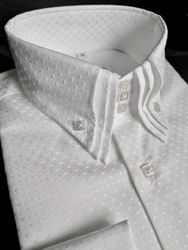 MorCouture Shadow Cube Triple High Collar Shirt MorCouture Shadow Cube Triple High Collar Shirt