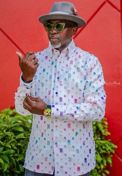 MorCouture Torn Squares Shirt