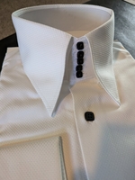 MorCouture White Black Trim Centipede Shirt M(15.5 - 16) MorCouture White Black Trim Centipede Shirt M(15.5 - 16)