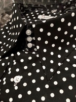 MorCouture Black White Polka Dot Shirt M(15.5 - 16) MorCouture Black White Polka Dot Shirt M(15.5 - 16)