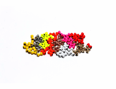 thumbnail interactive-video image 1 of D DOLITY 25x Brass Dumbbell Beads, Convex Barbell Eyes, Fly 1 of 11