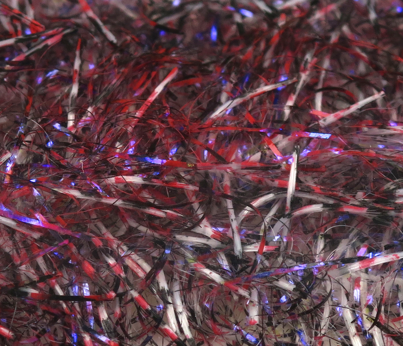 Black Barred UV Life Flex Wrap Artificial Hackles and Body Wraps