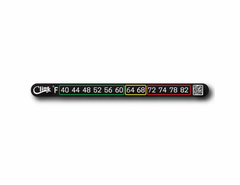 Cling Temperature Tape - Stick on Thermometer