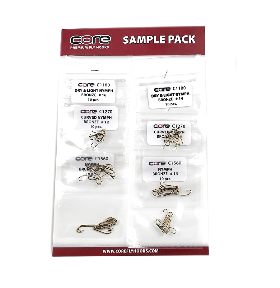 Core Fly Hook Assortment Sample Pack Core Fly Tying Hooks