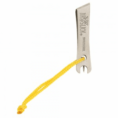 Dr. Slick Tungsten Carbide Scissors - Black Loops, Non-Serrated Straight Blade | Fly Tying Scissors For Synthetic Materials