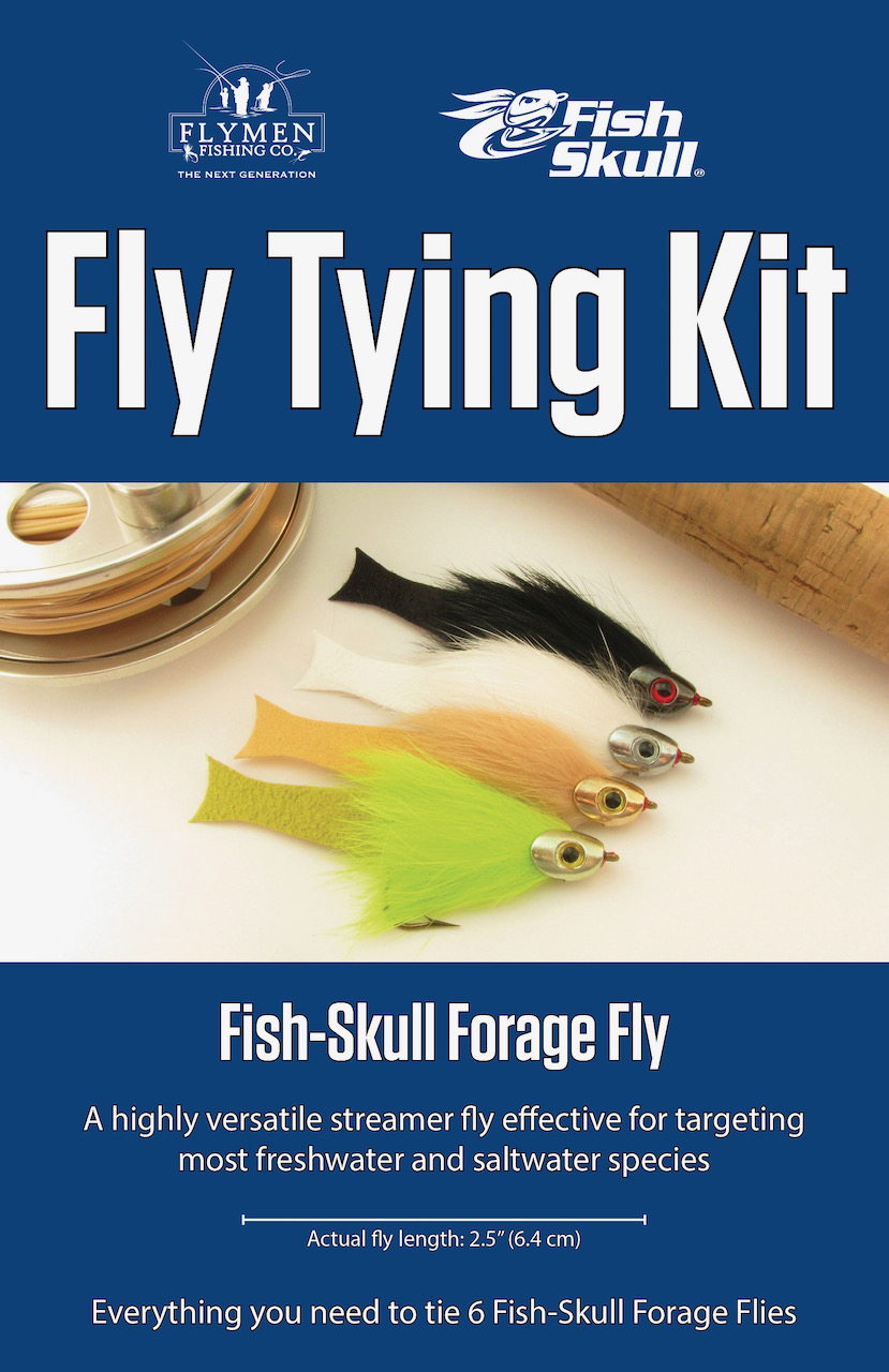 Flymen Fishing Fish Skull Forage Fly Tying Kit Flymen Fishing Company