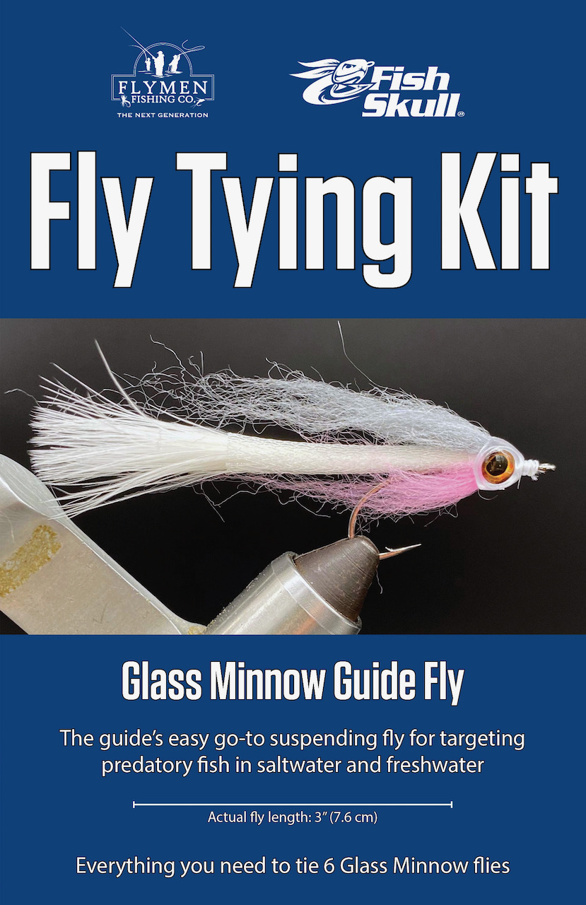 Flymen Fishing Glass Minnow Fly Tying Kit Flymen Fishing Company Fly