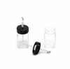 Hareline Empty Glass Jar with Applicator Cap Bodkin