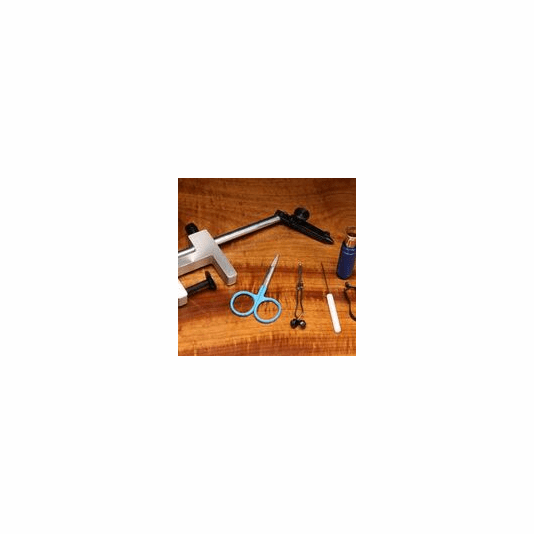 Hareline Fly Tying Material Kit with Premium Tools and Vise Fly Tying