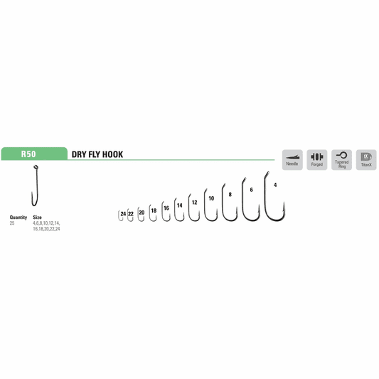 Mustad R50 Standard Dry Fly Hook Mustad Fly Tying Hooks