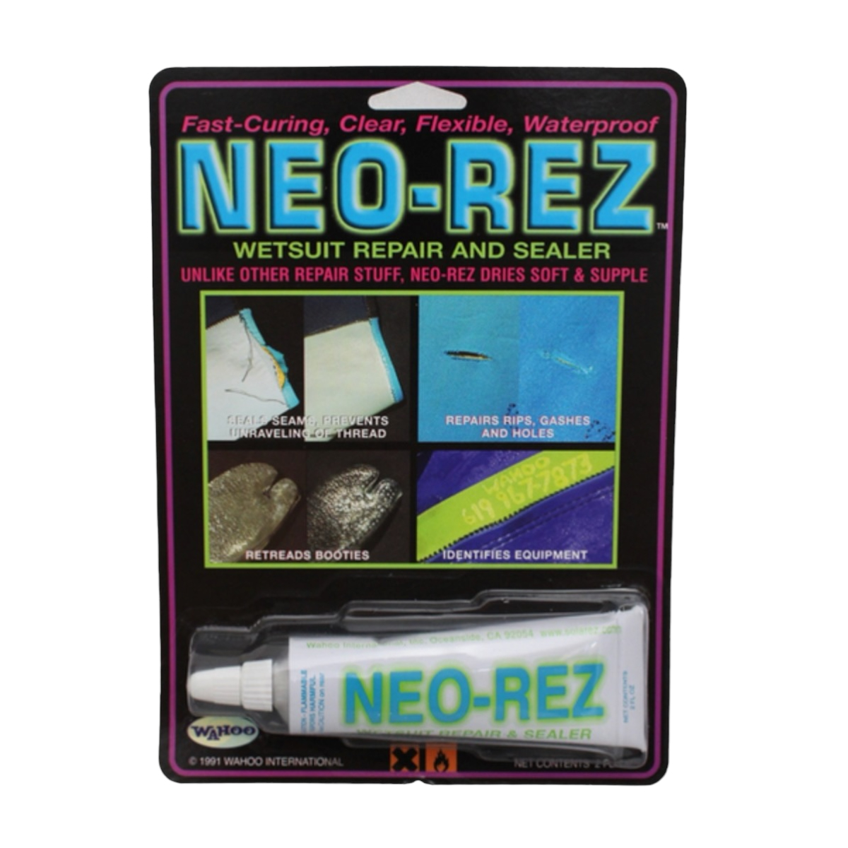 Neo Rez UV Cure Wetsuit Repair and Filler Cement, Cure Goo & Loon