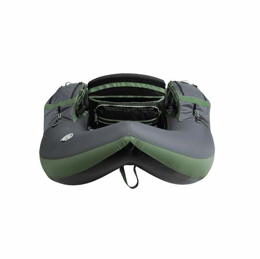 Float Tube Outcast Fat Cat LCS Gris/sauge Pour Pêche Mouche