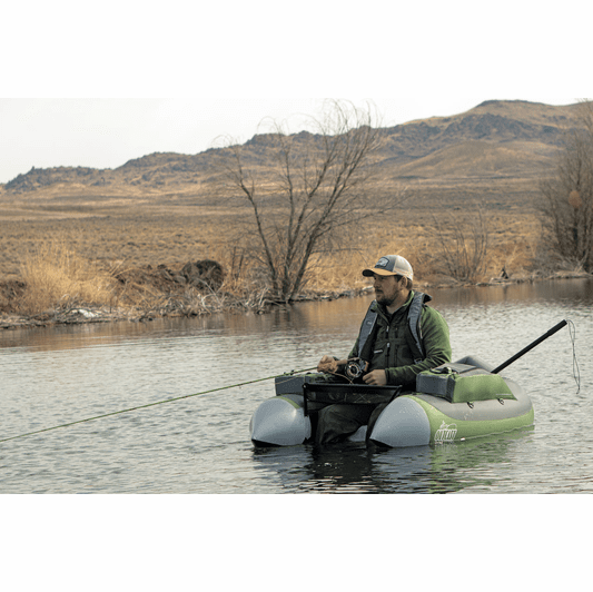 Float Tube Outcast Super Fat Cat LCS - Gonflable Vert, Pour Pêche à La Mouche - Occasion