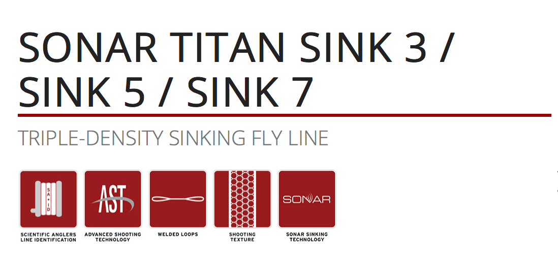 Línea Scientific Anglers Sonar Titan Triple Density I/S2/S3 WF- 6-S - Tiendas de pesca