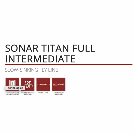 Línea Scientific Anglers Sonar Titan Big Water Max Sink 500GRAIN 100LB COR - Tiendas de pesca