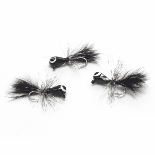 Divine 9 Pack Tungsten UV Glow Ice Jigs - 4mm, 1.1gm, #10 Hook For Walleye, Crappie, Panfish & Trout - View #11