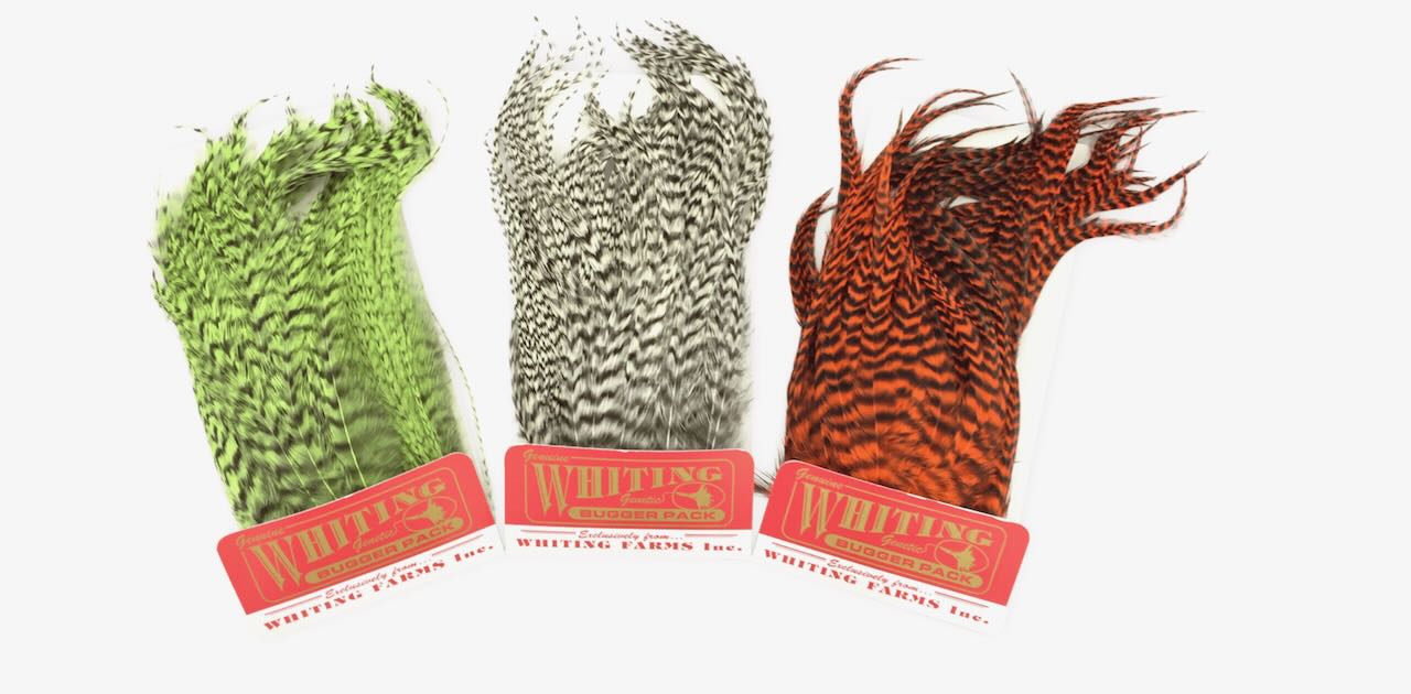 Whiting Bugger Packs Fly Tying Feathers Hackles Supplies Materials