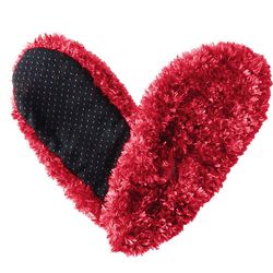 Adult Fuzzy Footies Red Slippers