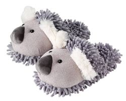 Aroma Home Fuzzy Friends Koala Plush Animal Slippers